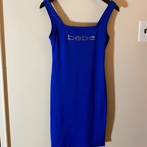 Bebe Logo Tank Dress in Blue